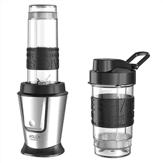 shumee Adler | Mešalnik | AD 4081 | Namizni | 800 W | Material posode: plastika brez BPA | Prostornina posode: 0,4 + 0,57 l | Drobljenje ledu | Črna/nerjaveče jeklo