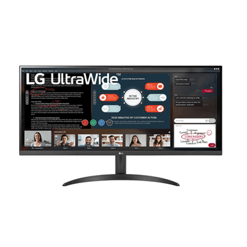 shumee LG 34WP500-B 34"" IPS UltraWide FHD 21:9 5 ms 250 cd/m² Črna Izhod za slušalke HDMI vhodi količina 2 75 Hz