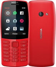 shumee Nokia | 210 | Rdeča | 2,4" | TFT | 240 x 320 slikovnih pik | 16 MB | N/A MB | Dvojna SIM kartica | Bluetooth | 3.0 | Različica USB microUSB | Glavna kamera 0,3 MP | 1020 mAh