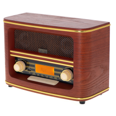 shumee Adler | Retro radio | AD 1187 | Funkcija alarma | AUX vhod | Lesen