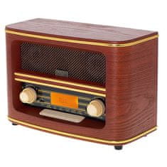 shumee Adler | Retro radio | AD 1187 | Funkcija alarma | AUX vhod | Lesen