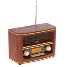 shumee Adler | Retro radio | AD 1187 | Funkcija alarma | AUX vhod | Lesen