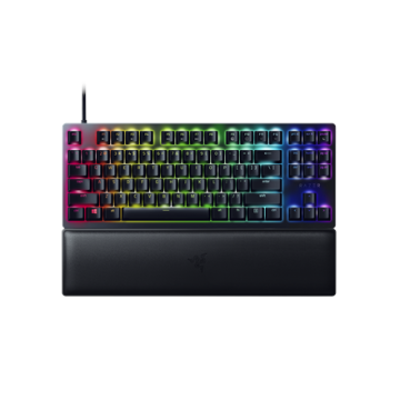 shumee Razer | Huntsman V2 Tenkeyless | Igralna tipkovnica | Optična igralna tipkovnica | RGB LED lučka | ZDA | Črna | Žična | Vijolično stikalo s klikom