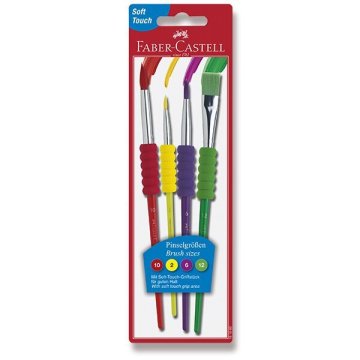 Faber-Castell komplet mehkih čopičev - 4 kosi