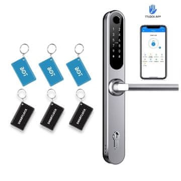 BOT Smart ročaj TTLock H1 srebrn 85 mm