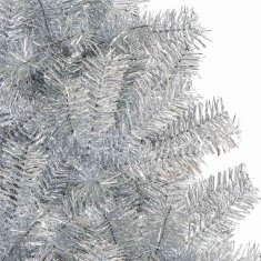 Vidaxl Umetna božična drevesa med 300 LED srebrna 180 cm PET