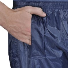 Vidaxl Moška 2-delna dežna obleka s kapuco XXL mornarsko modra