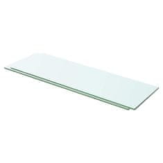 Vidaxl Police 2 kosa steklo prosojno 60x15 cm