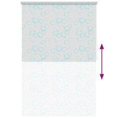 Vidaxl Rolo zavesa za prho 160x240 cm mehurčki