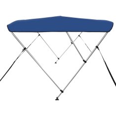 Vidaxl Bimini tenda s 3 loki modra 183x140x137 cm