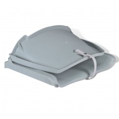 Vidaxl Zložljiv sedež za čoln brez blazine siv 48x51x41 cm