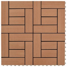 Vidaxl Talne plošče 22 kosov 30x30 cm 2 m² WPC rjave