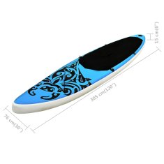 Vidaxl Napihljiva SUP deska komplet 305x76x15 cm modra