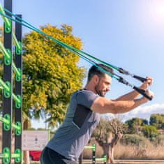 InnovaGoods Komplet elastičnih trakov z dodatki in vodnikom z vajami Tribainer 3 kosi