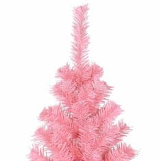 Vidaxl Umetna božična drevesa z LED lučmi Roza 180 cm PVC