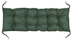 AIO FACTORY Vrtna blazina 100x50 cm za klop, gugalnico, paleto, vodoodporna, zelena