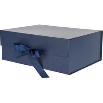 PIGO Škatla darilna 33x25x12,5cm s pentljo modra