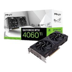 PNY Grafična kartica nVidia RTX4060Ti Verto Dual Fan - 8GB DDR6 (VCG4060T8DFXPB1)