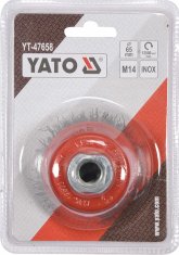 shumee YATO YT-47658 KADIČNA KRTAČA 65MM M14 INOX ZA KOTNI BRUSILNIK