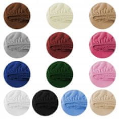 shumee Oprijeta bombažna rjuha iz džersija 160x200, elastična, roza, polirana