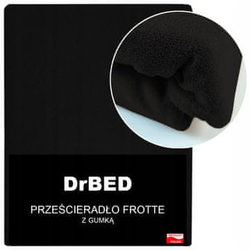 shumee Rjuha iz frotira 120 x 200, DIHAČA, črna, mehka, polirana