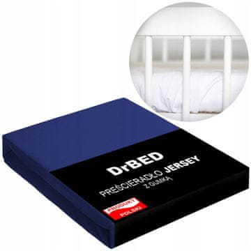 shumee Rjuha za otroško posteljico iz džersija 60x120 z elastiko, zračna, mehka, polirana