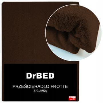 shumee Rjuha z elastiko 220 x 200 TERRY, zračna, trpežna, rjava barva