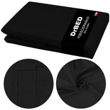 shumee Bombažna rjuha 220 x 200, zračna, ČRNE barve, polirana