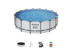 Bestway Bestway Montažni bazen Steel Pro MAX | 488 x 122 cm s kartušno filtrsko črpalko