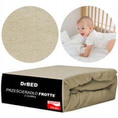 shumee Rjuha za otroško posteljico 120x60 z elastiko, frotir, FUSHY, mehka, polirana