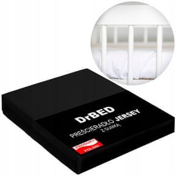 shumee Rjuha za otroško posteljico iz džersija 120x60 z elastiko, zračna, mehka, polirana