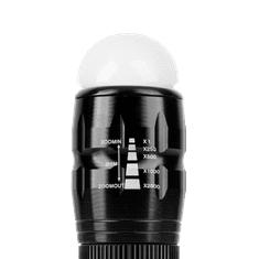 shumee Rebel 5W 400 lm Zoom Aluminijasta ročna svetilka IP20 4 x 1,5 V AAA