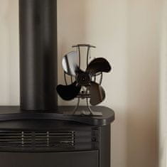 VonHaus ventilator za kamin, aluminij, črn (2500460)