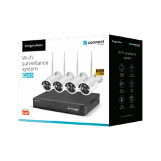 shumee Komplet za nadzor WiFi FullHD s 4 IP kamerami C200