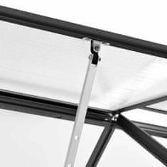 Vidaxl Rastlinjak antracit iz aluminija 9,31 m³