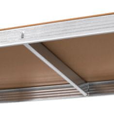 shumee Kovinski regal Rebel 2 v 1, 5 polic, garaža, 180x90x40 cm, 750 kg