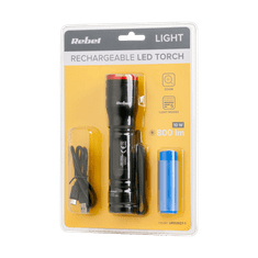 shumee Polnilna ročna svetilka 800lm 10W aluminij Rebel