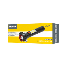 shumee Rebel taktična LED svetilka kladivo nož baterija za polnjenje