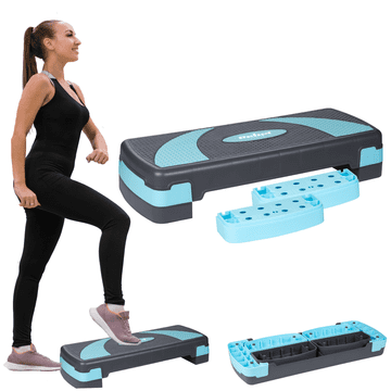 shumee Aerobika step 78 cm fitnes vaje 3 stopnje modularna nastavljiva platforma