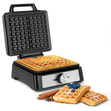 shumee Pekač za vaflje z 2 vaflji, 1600W, nerjaveče jeklo, regulacija moči, Teesa