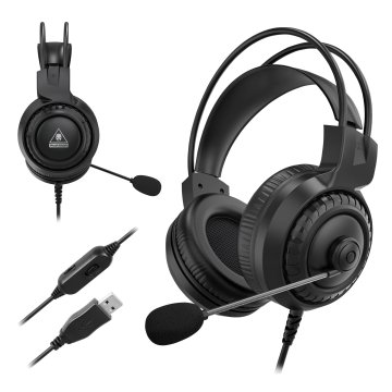 shumee Žične USB igralne slušalke Kruger&Matz GH-10 z mikrofonom
