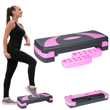 shumee Aerobika step 78 cm fitnes vaje 3 stopnje modularna nastavljiva platforma
