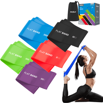 shumee Komplet 5 gumic za vadbo trening rehabilitacijo fitnes trak 2M Rebel