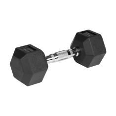 Rebel Litoželezne gumirane uteži HEX 2x5kg šesterokotni komplet 10kg SOLID