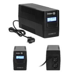 shumee UPS REBEL Plus 650VA 360W LCD USB RJ45 napajalnik za računalnik v sili