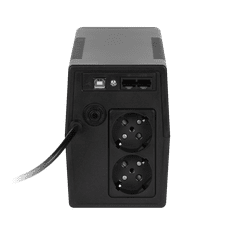 shumee UPS REBEL Plus 650VA 360W LCD USB RJ45 napajalnik za računalnik v sili