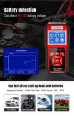 shumee Diagnostični merilnik OBD2 skener tester baterij Konnwei KW870