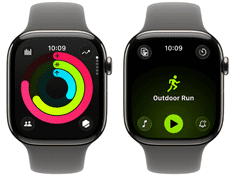 Apple Watch Series 11 pametna ura, GPS + Cellular, 46mm + pašček, M/L, titan (Natural Titanium) (MFCX4WF/A)