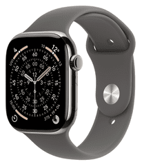 Apple Watch Series 11 pametna ura, GPS + Cellular, 46mm + pašček, M/L, titan (Natural Titanium) (MFCX4WF/A)