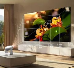 Byintek VEVSHAO A10 prenosni LED projektor, Android, WiFi, Bluetooth, zvočnik, daljinec